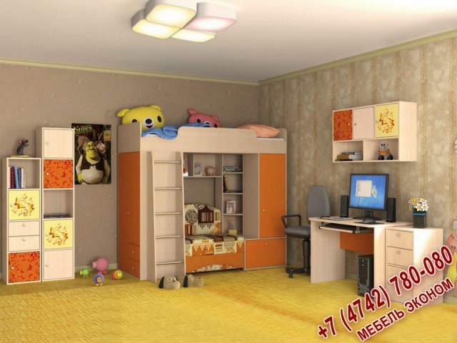 Модульная детская "Тетрис"